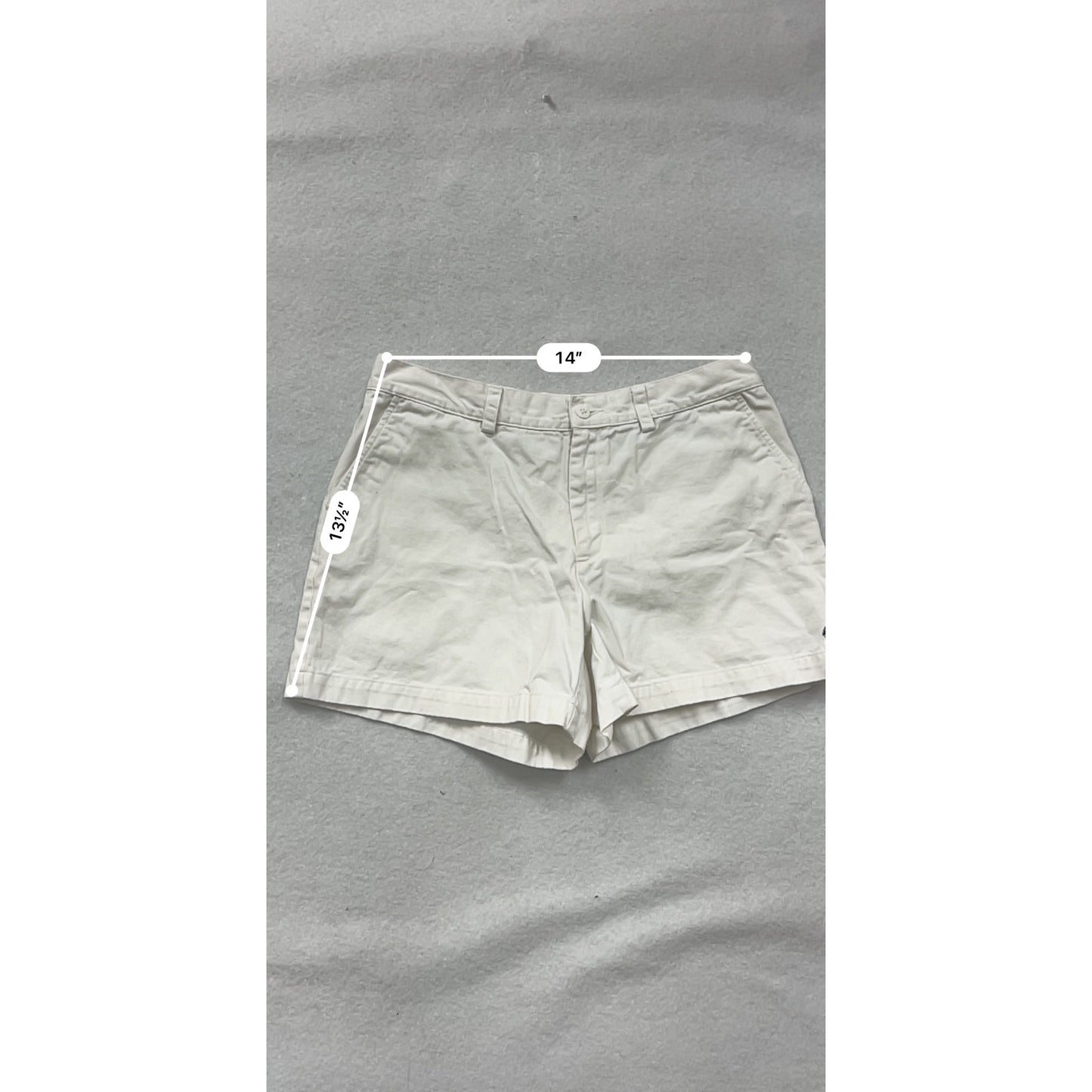 Ralph Lauren Sport Womens White Cotton Shorts Size 8 #8251