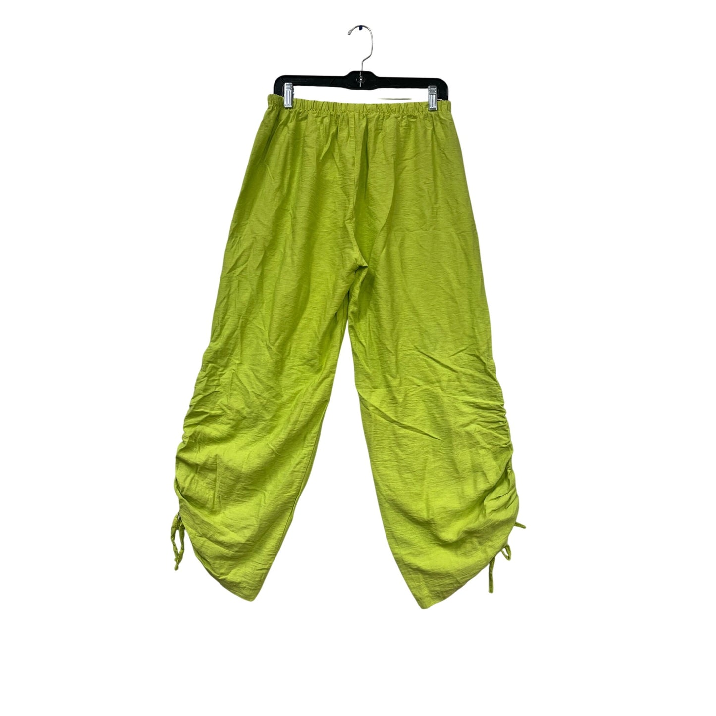 Bright Green Casual Pants L #770A