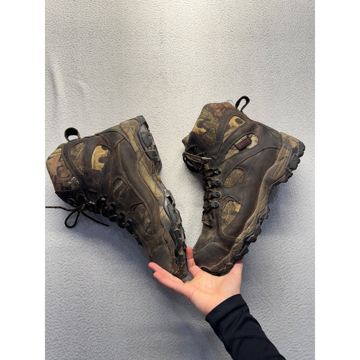Danner Gore-Tex Suede Insulated Hunting Boots W/ Vibram Soles Size 12  #9376