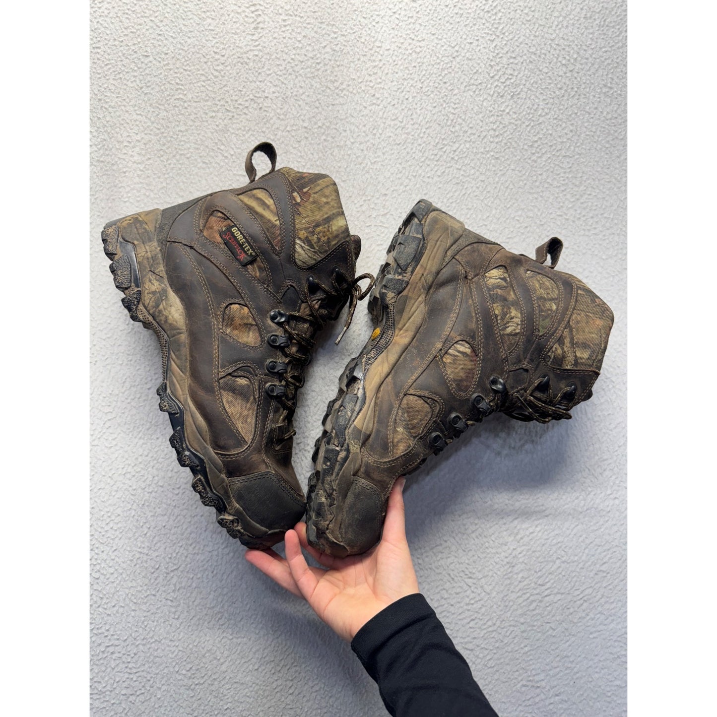 Danner Gore-Tex Suede Insulated Hunting Boots W/ Vibram Soles Size 12  #9376
