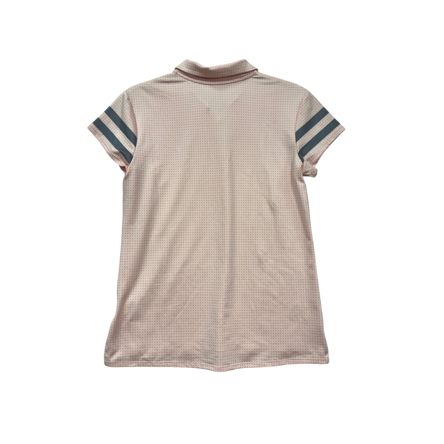 Nike Golf Dri-Fit Pink Polka Dot Polo Shirt L #310A