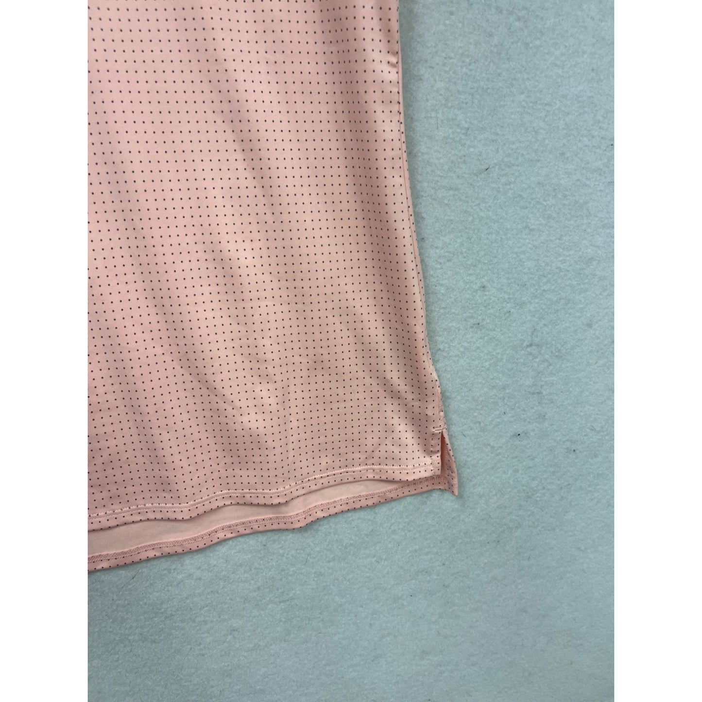 Nike Golf Dri-Fit Pink Polka Dot Polo Shirt L #310A
