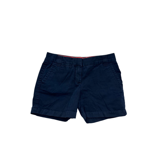 J.Crew Womens Classic Chino Navy Blue Shorts Size S #6693