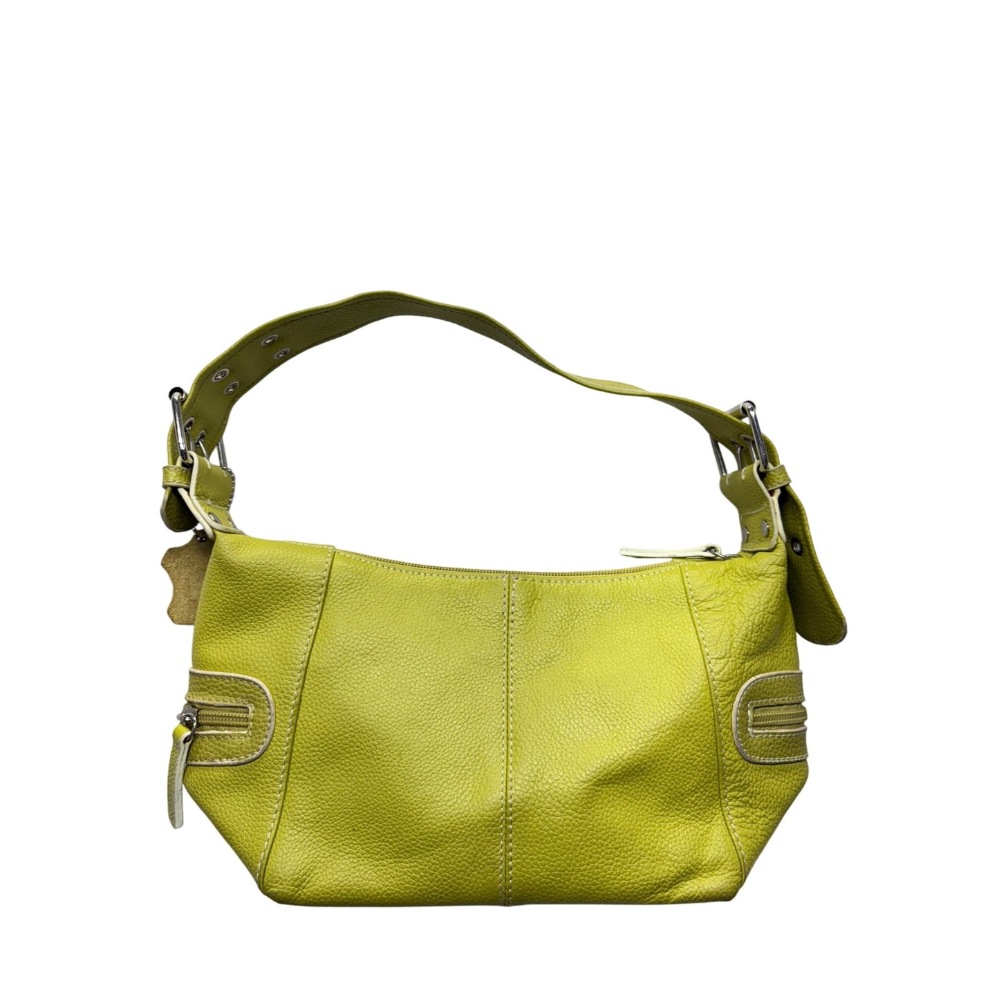 Lime Green MC Leather Shoulder Bag #7597