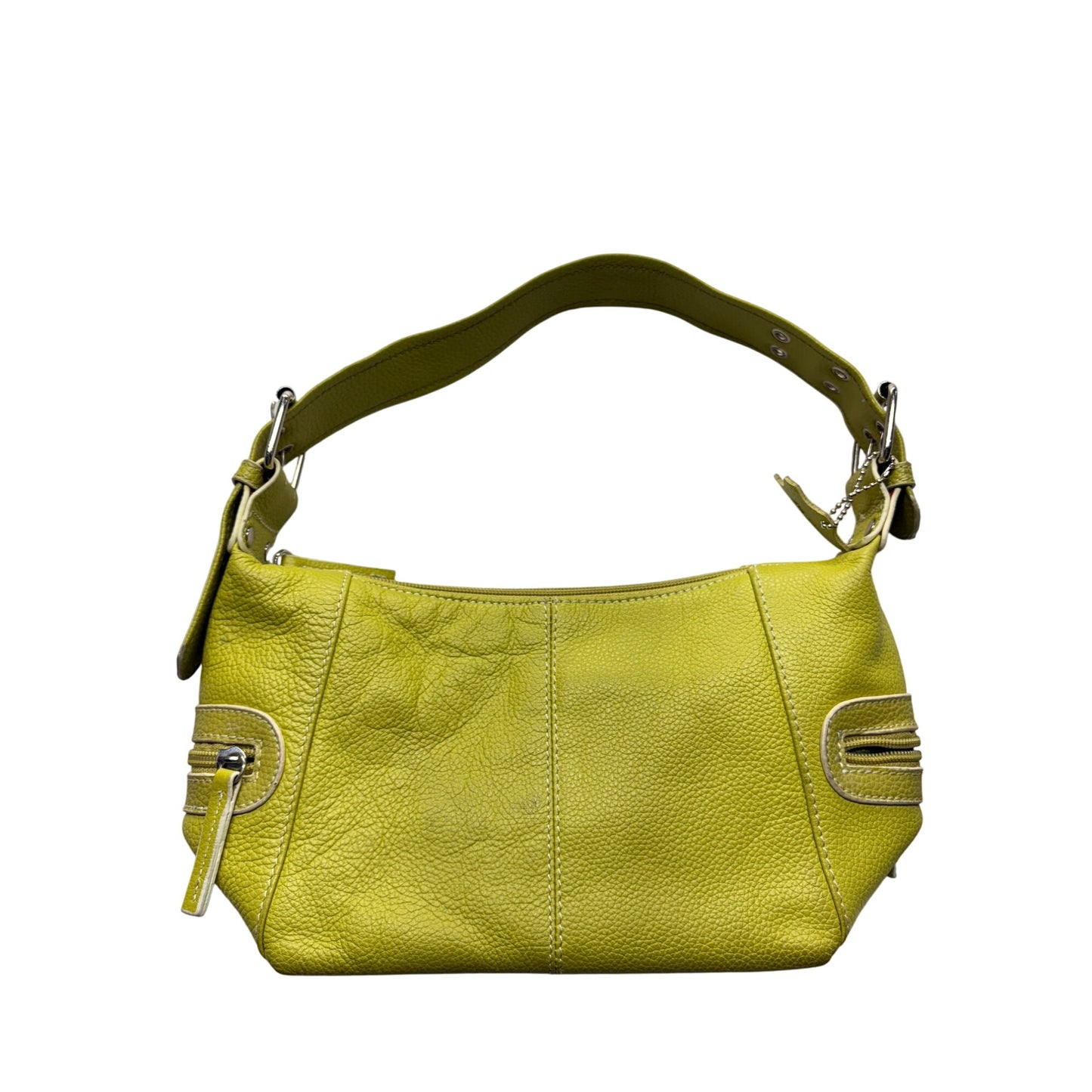 Lime Green MC Leather Shoulder Bag #7597
