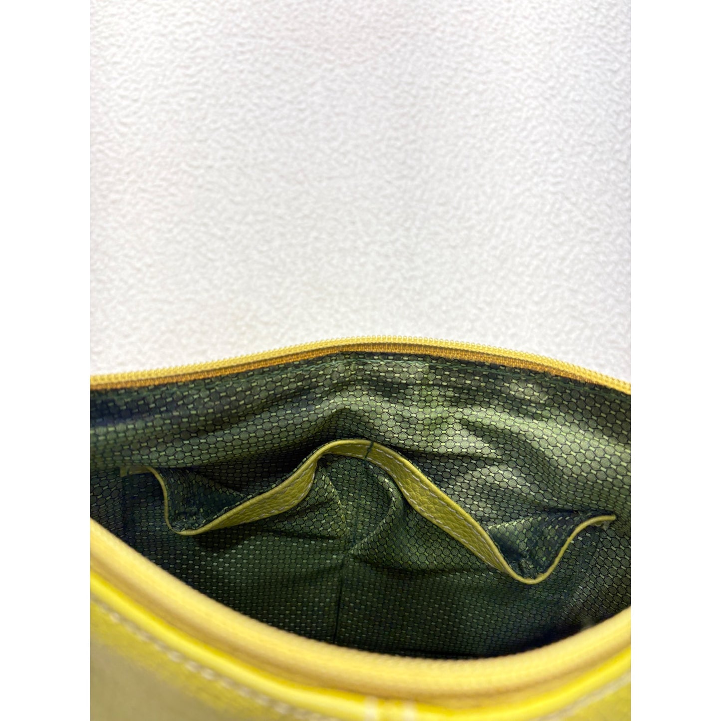Lime Green MC Leather Shoulder Bag #7597