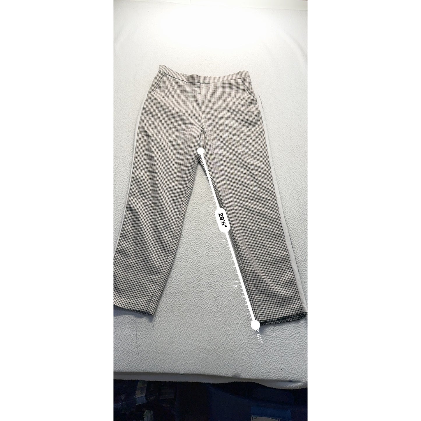 Asos Houndstooth Slim Fit Pants Size US 8 UK 12 With Side Stripes #323B