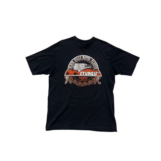 1989 Hanes Black Hills Motor Classic Sturgis Rally T-Shirt #8424