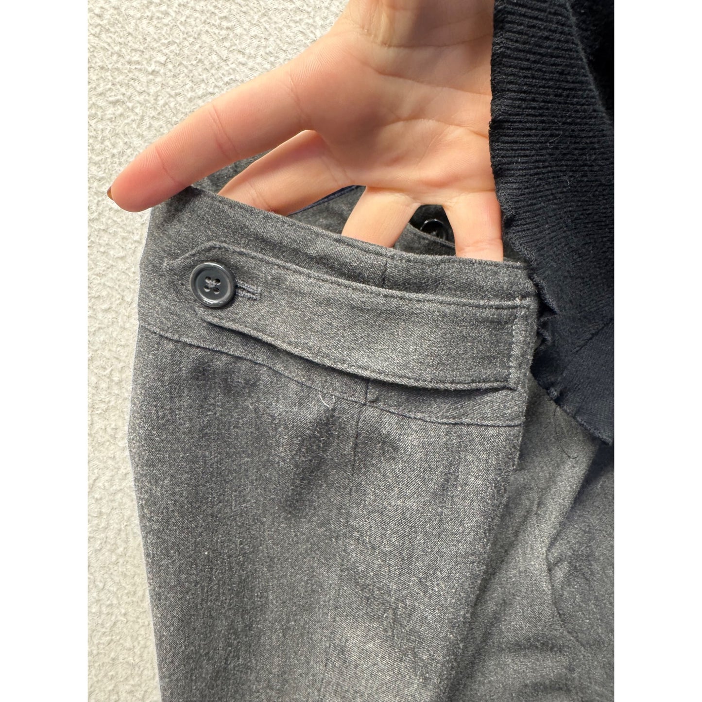 Jones New York Signature Petite 4P Gray Stretch Dress Pants #234B