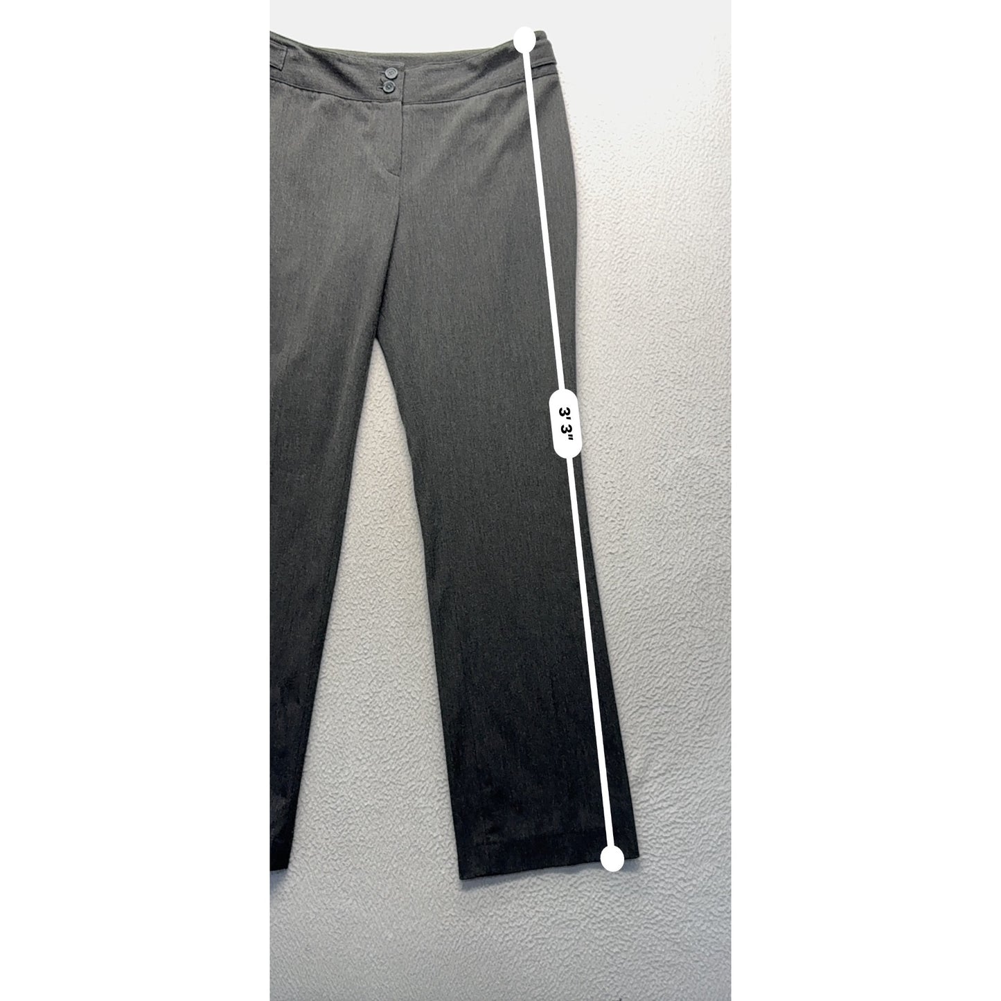 Jones New York Signature Petite 4P Gray Stretch Dress Pants #234B