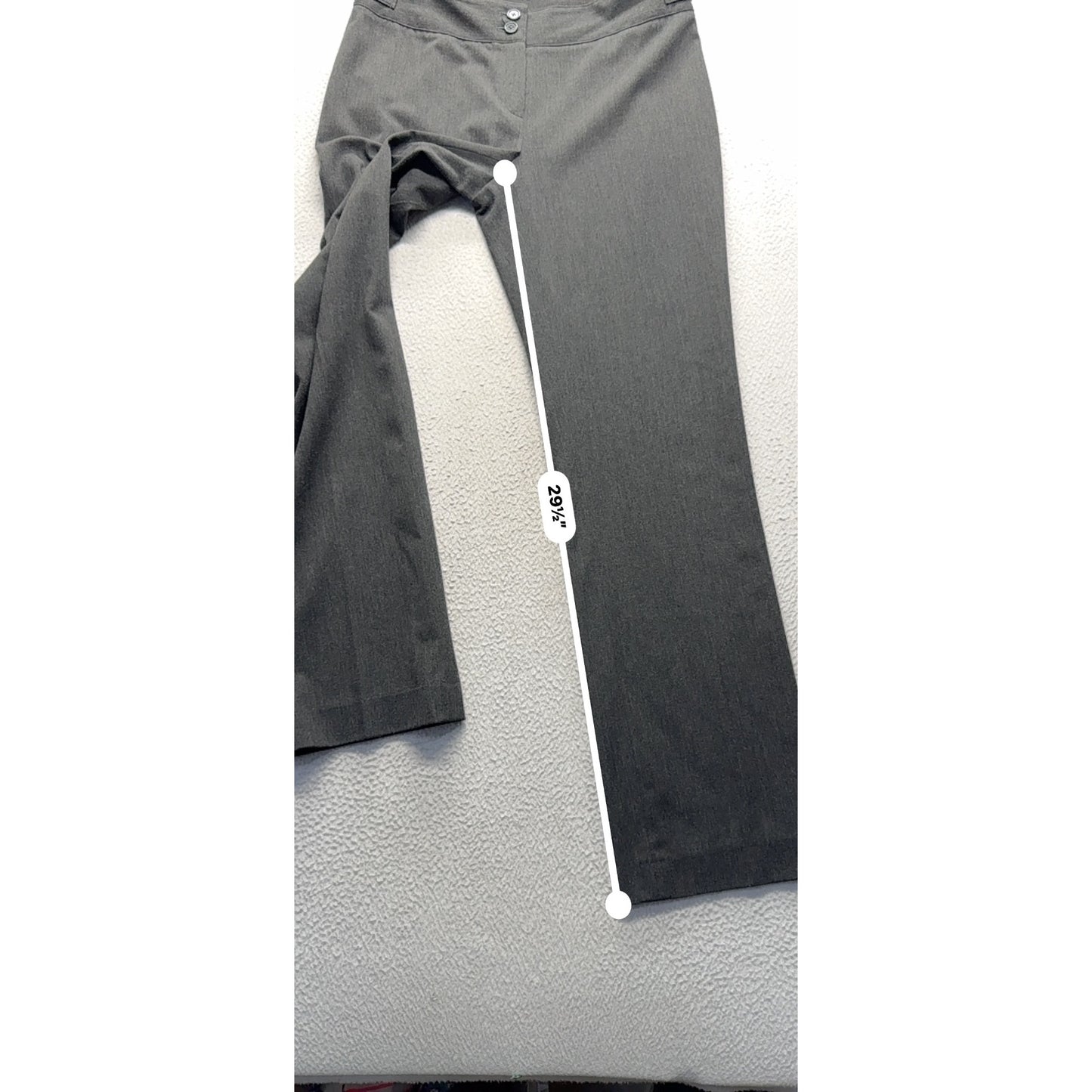 Jones New York Signature Petite 4P Gray Stretch Dress Pants #234B