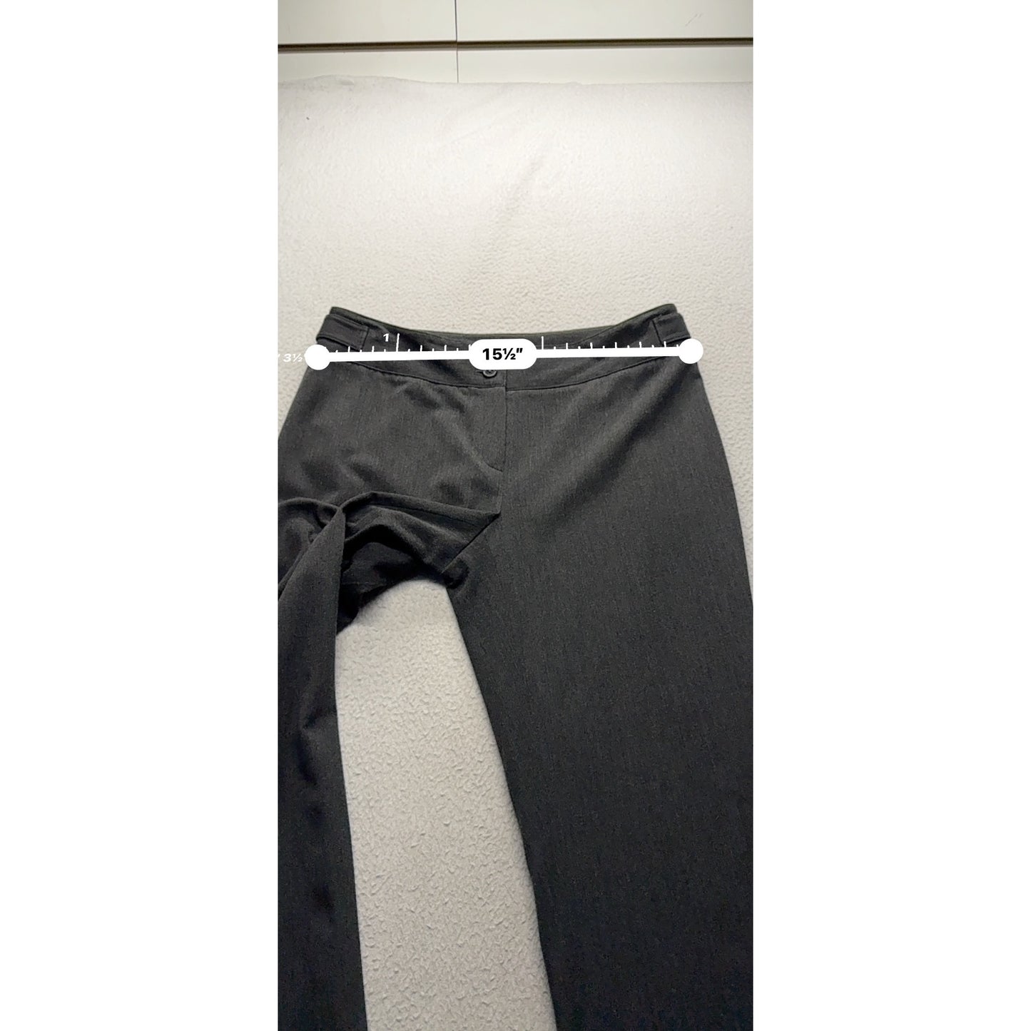 Jones New York Signature Petite 4P Gray Stretch Dress Pants #234B