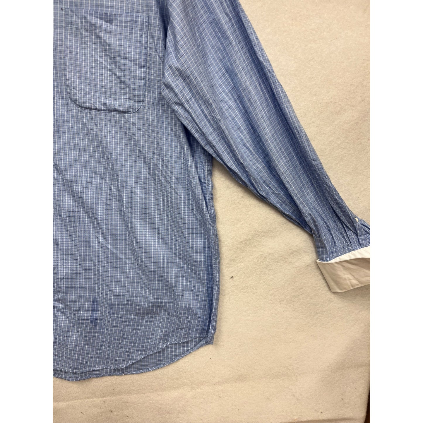 Paul Fredrick 100% Cotton Dress Shirt 17-37 #648A