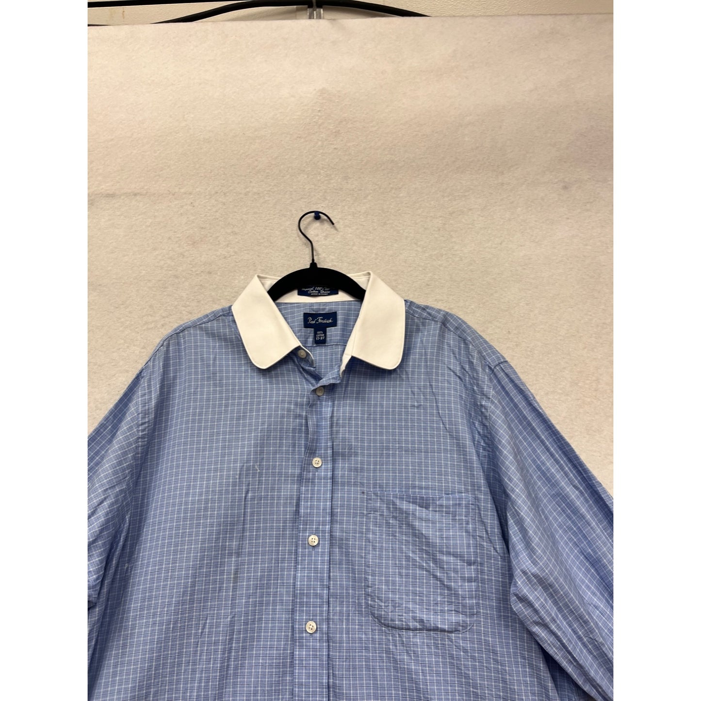 Paul Fredrick 100% Cotton Dress Shirt 17-37 #648A