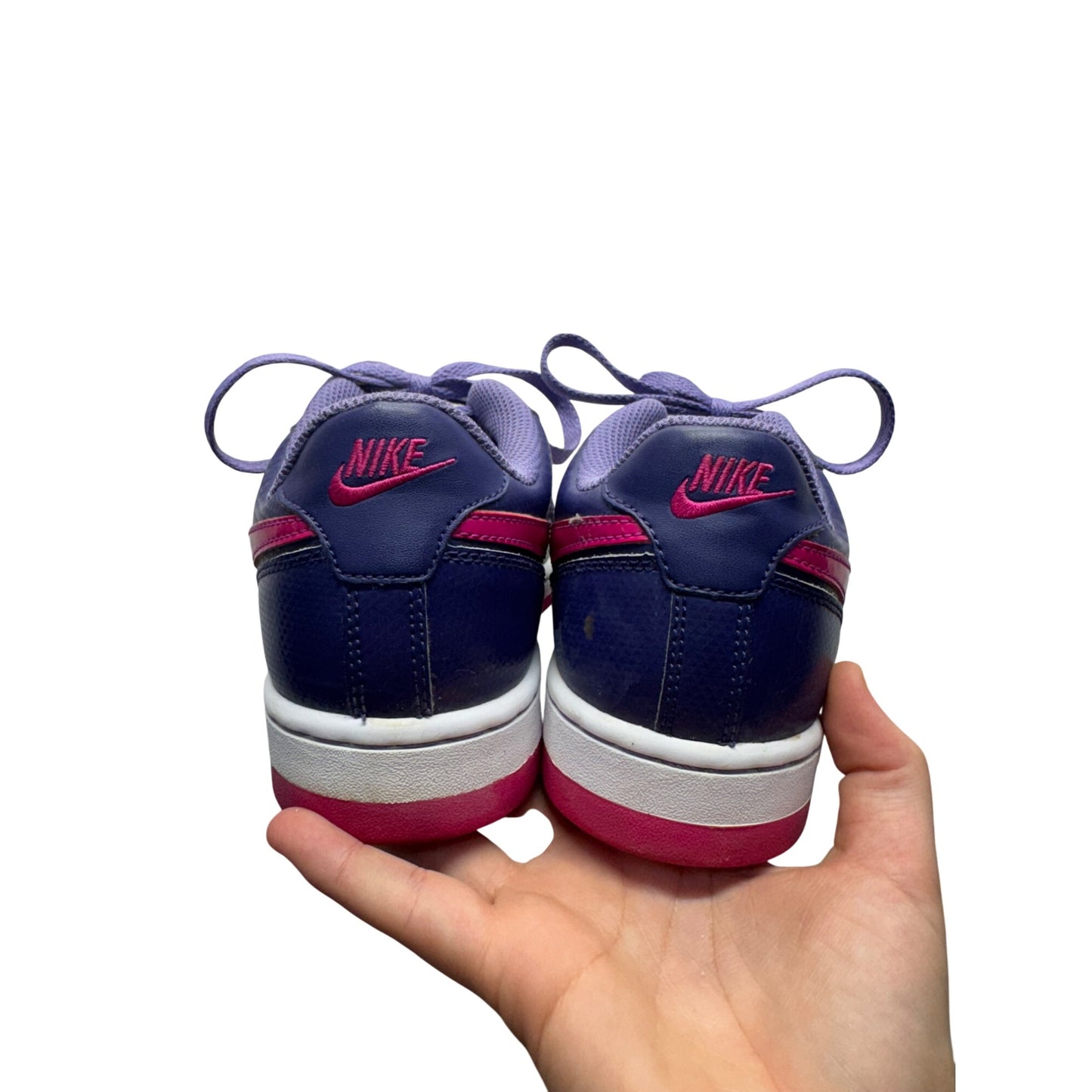 Nike Air Purple & Pink Low-Top Sneakers With Laces #9623