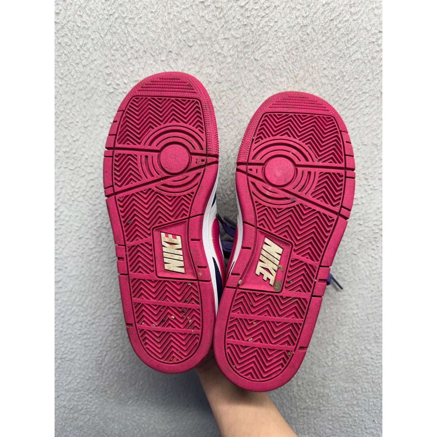 Nike Air Purple & Pink Low-Top Sneakers With Laces #9623