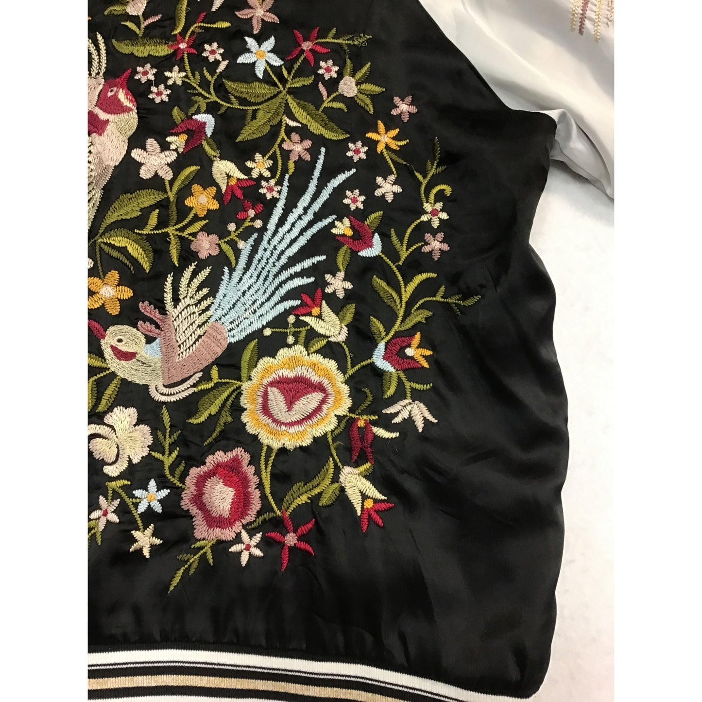 Women’s Reversible Embroidered Bomber Jacket