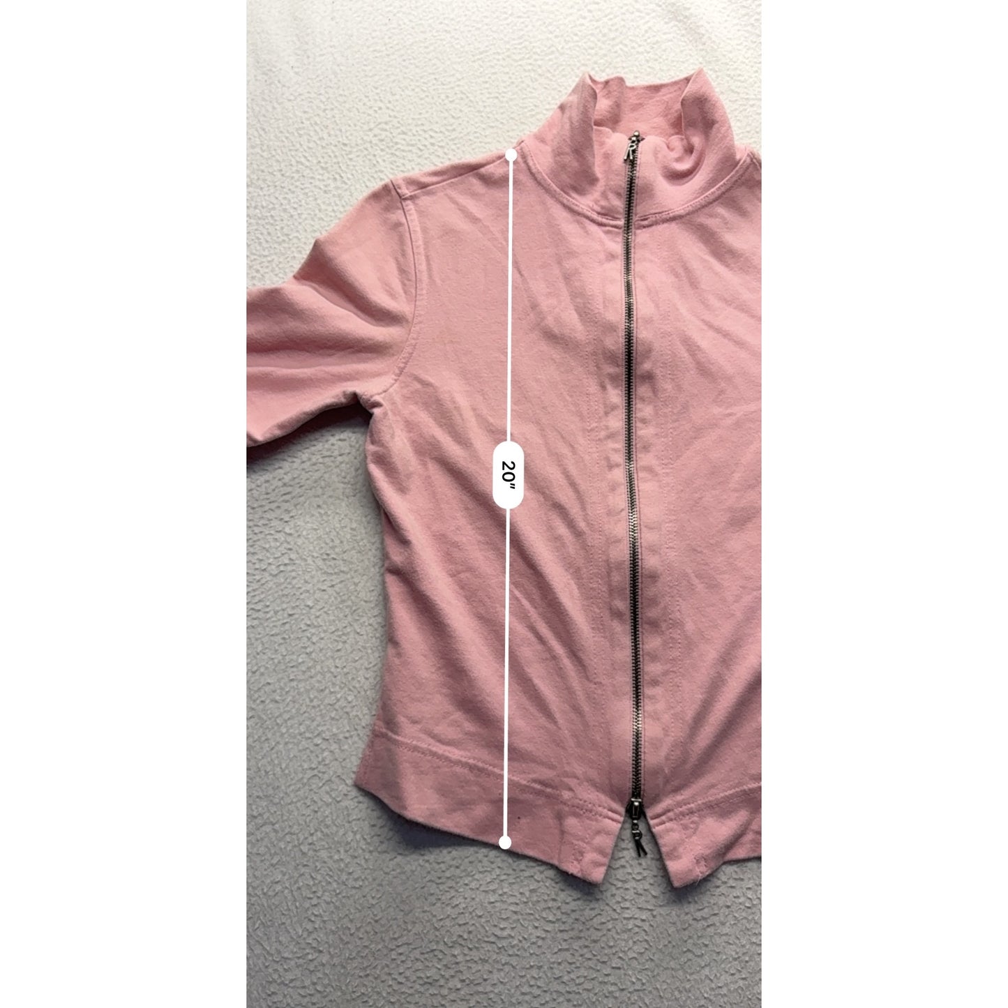 Vintage Y2K Rampage Pink Full-Zip Sweatshirt #7543