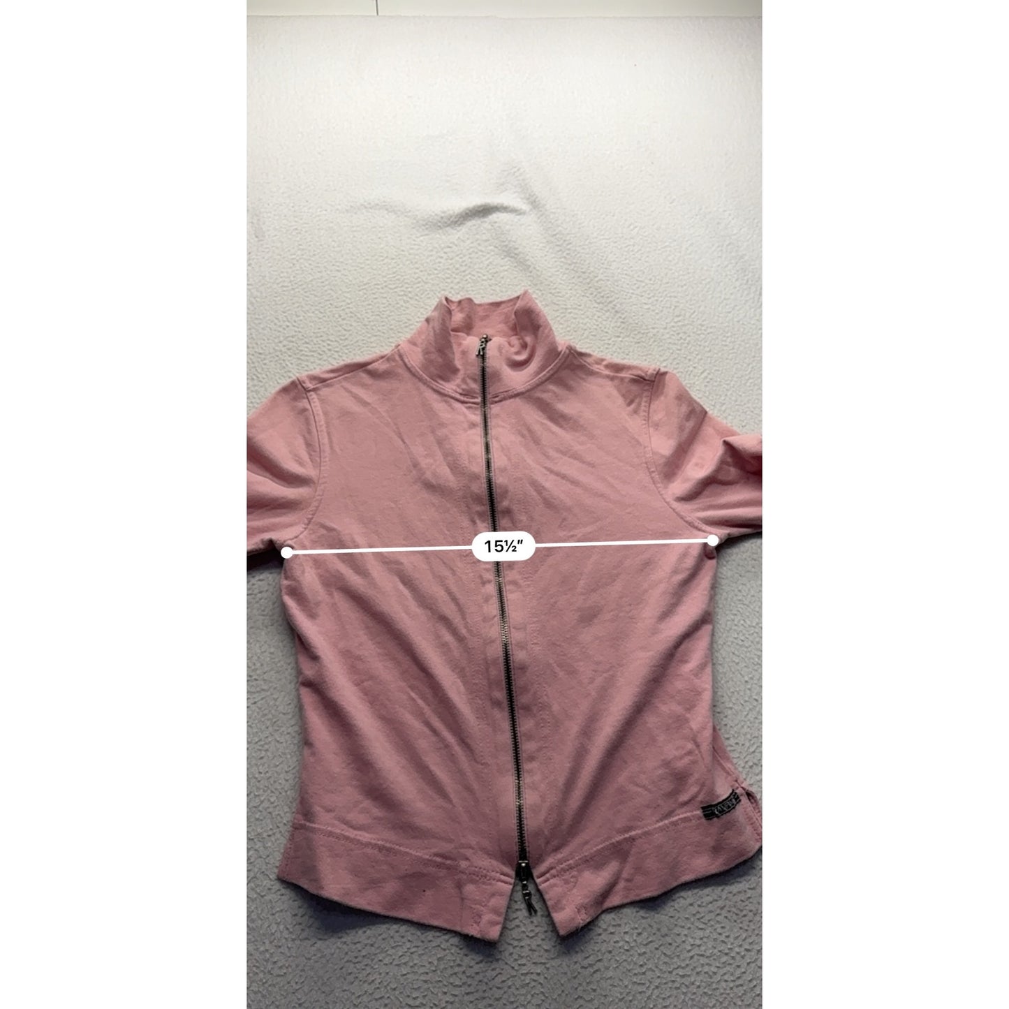 Vintage Y2K Rampage Pink Full-Zip Sweatshirt #7543