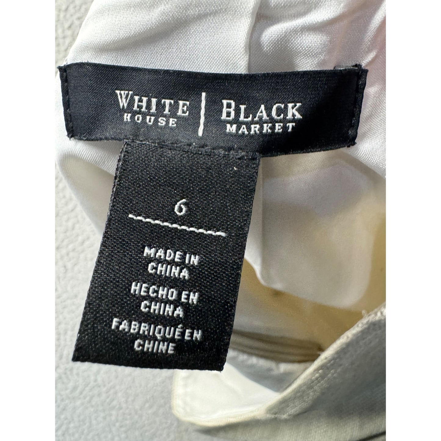 White House Black Market Asymmetrical Skirt Size 6 #195B