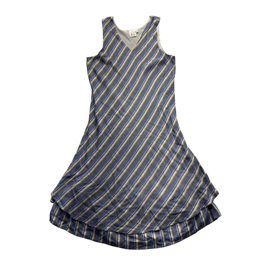 Parsley & Sage Blue Striped Sleeveless Dress #7409
