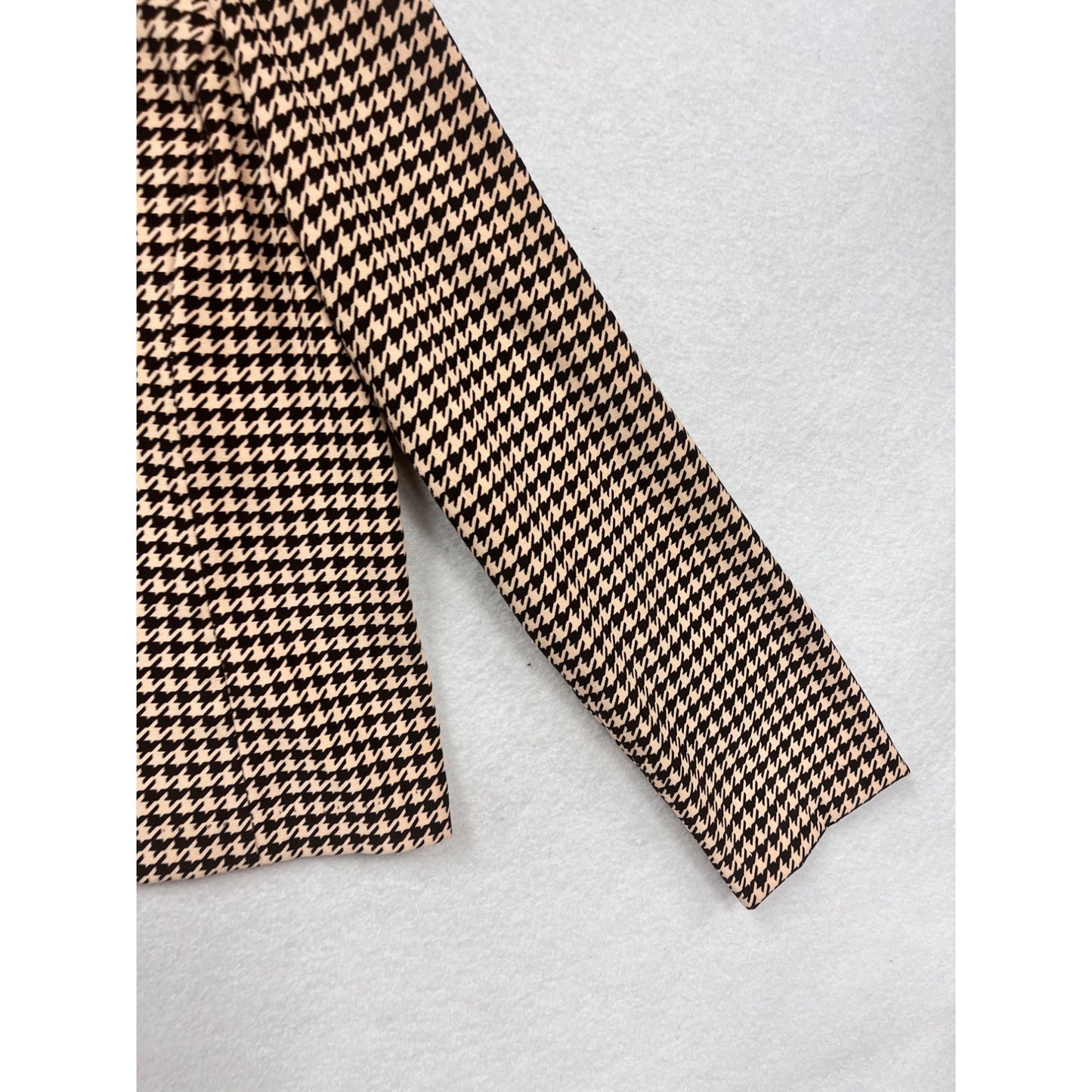 Size 14 Houndstooth Zip-Up Jacket By First Option #8678