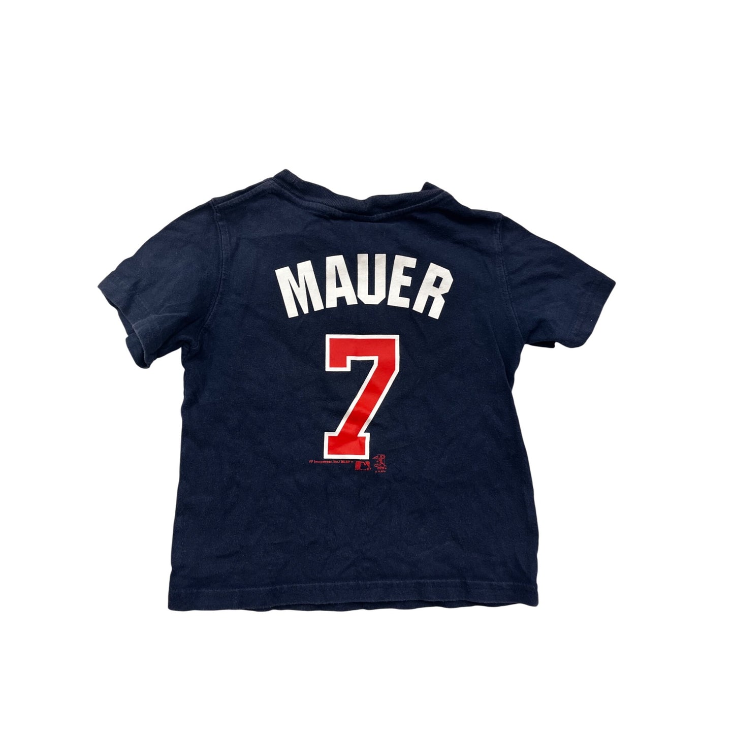 Minnesota Twins 7 Mauer Navy Graphic T-Shirt 3T #8491