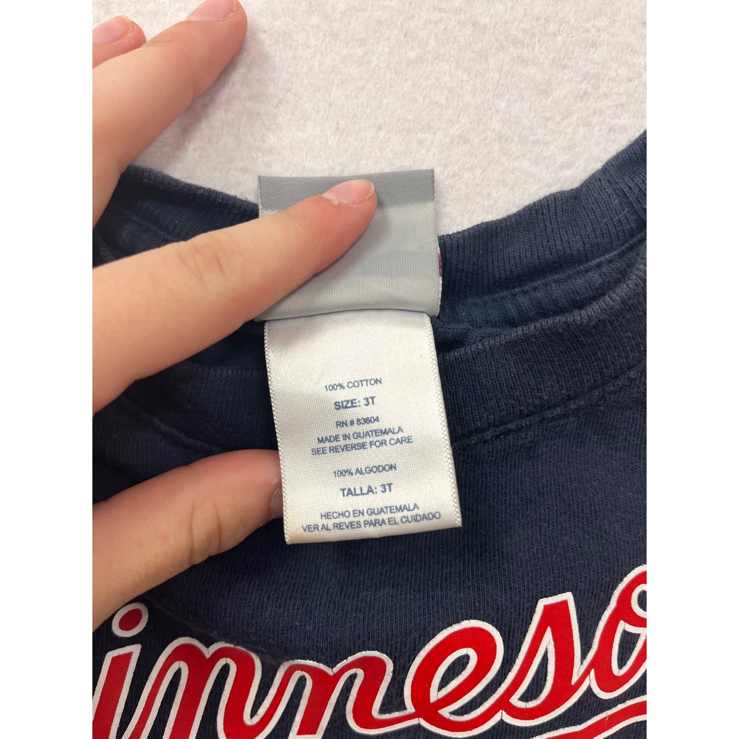 Minnesota Twins 7 Mauer Navy Graphic T-Shirt 3T #8491