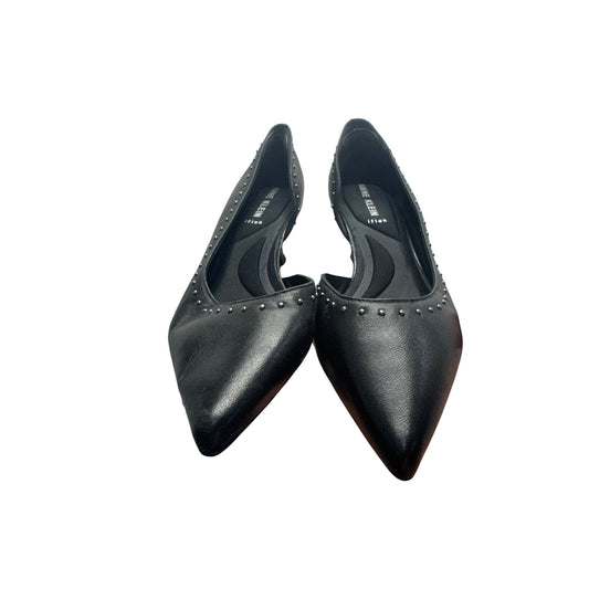 Anne Klein Iflex Black Studded Pointed-Toe Kitten Heels Size 11M #9808