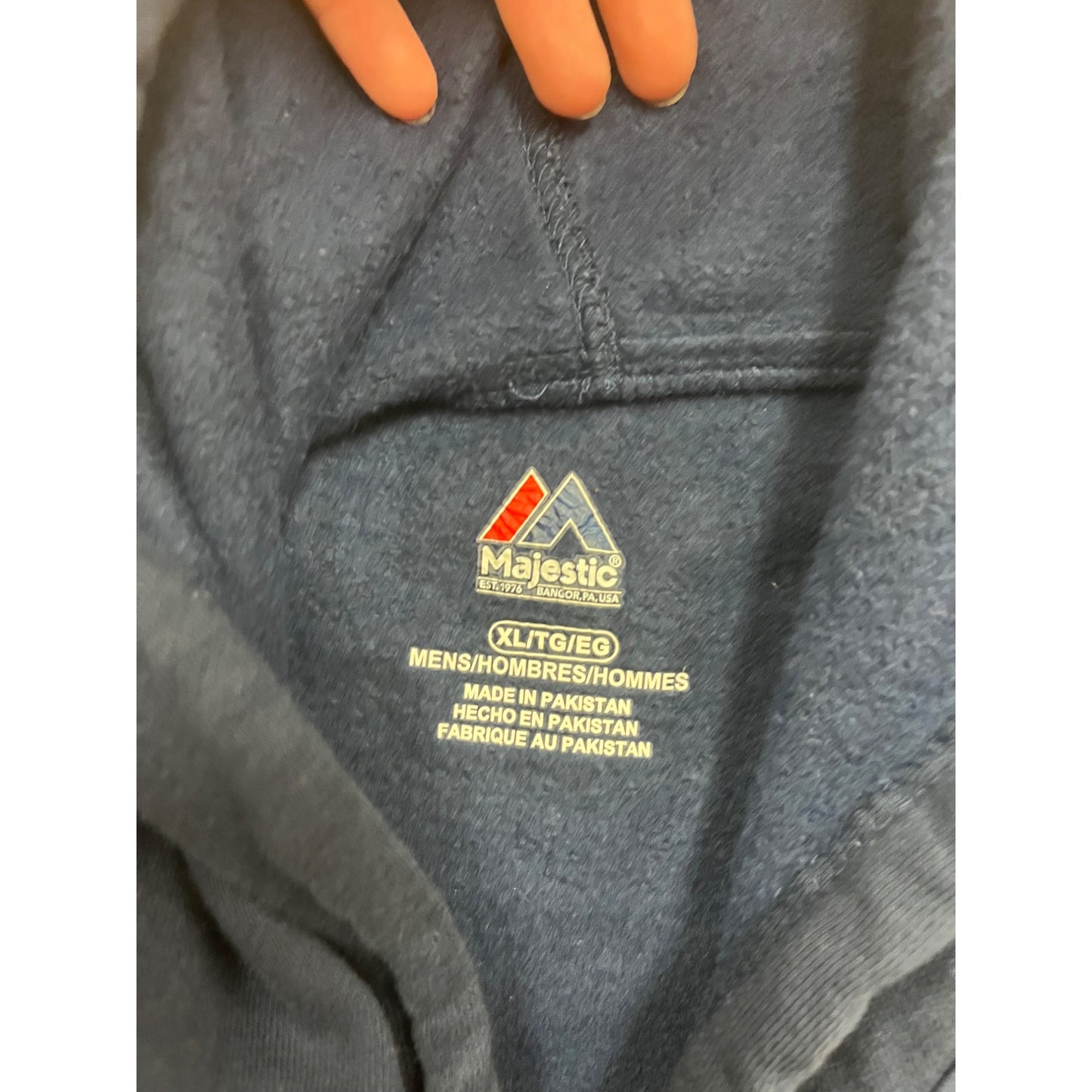 Majestic San Diego Padres Navy Pullover Hoodie XLTG #829A