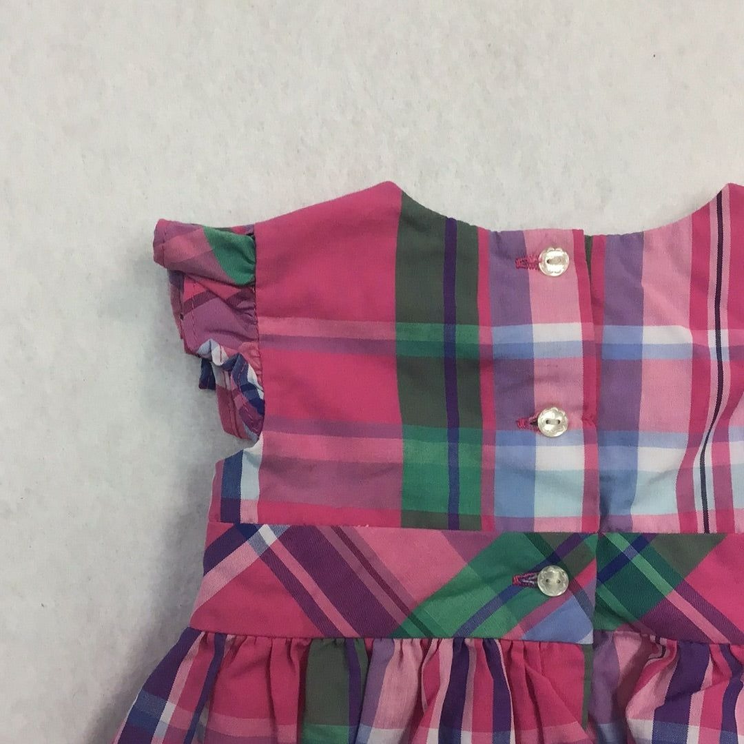 Baby Girl Plaid Dress with Shoes