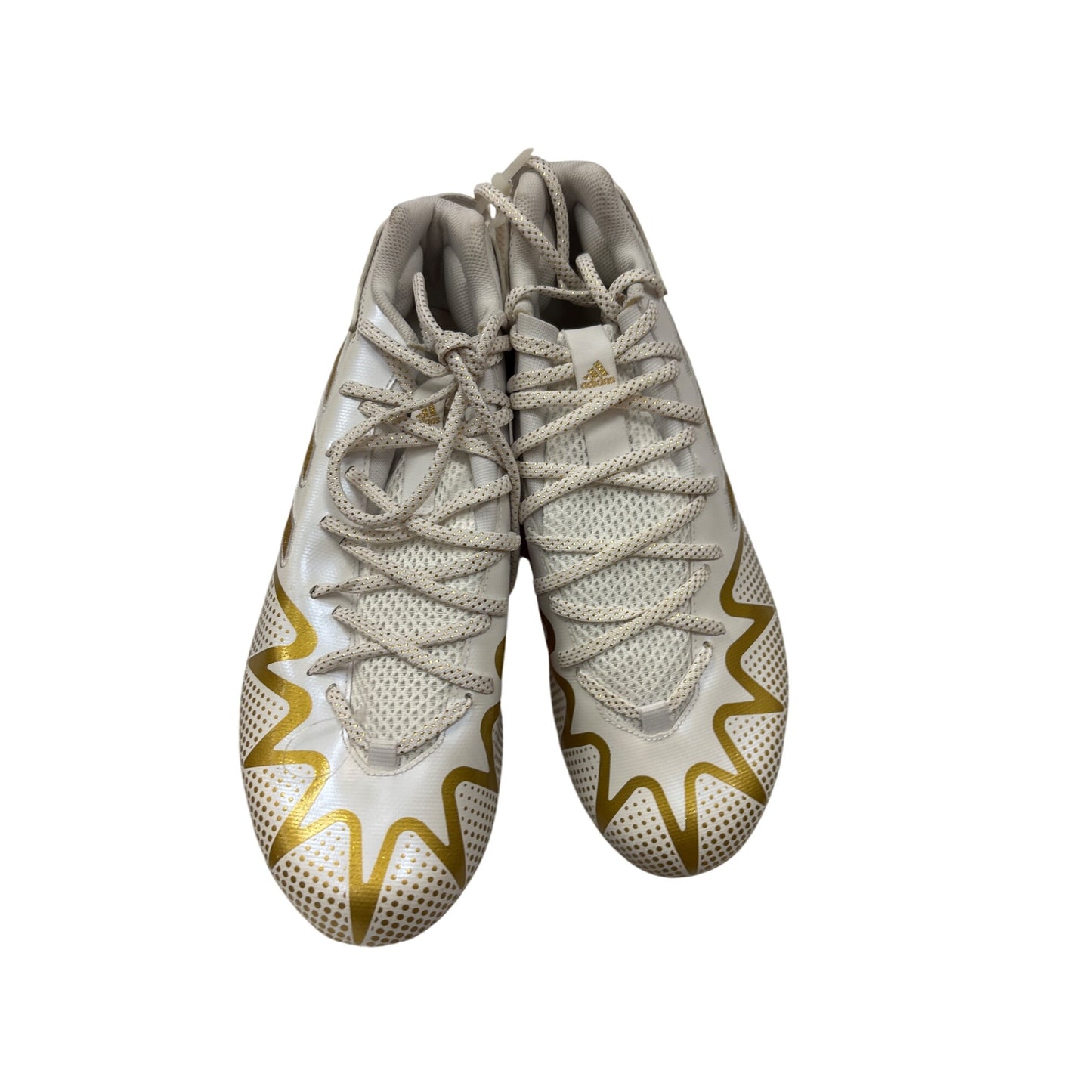 Adidas Freak Spark Gold & White Mens Molded Football Cleats Size 7.5 #6978
