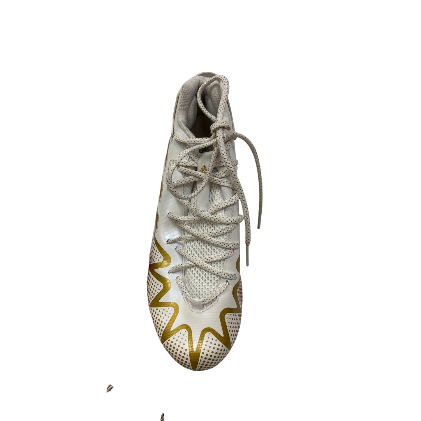 Adidas Freak Spark Gold & White Mens Molded Football Cleats Size 7.5 #6978