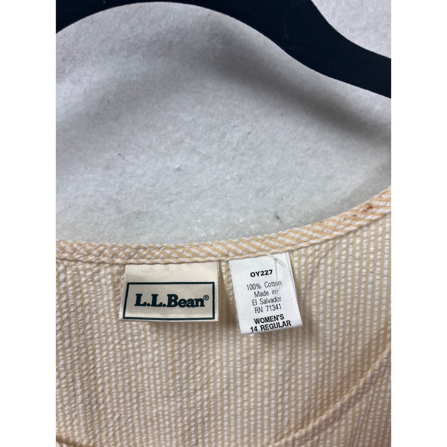 L.L. Bean 14 Button-Front Sleeveless Maxi Dress #171A