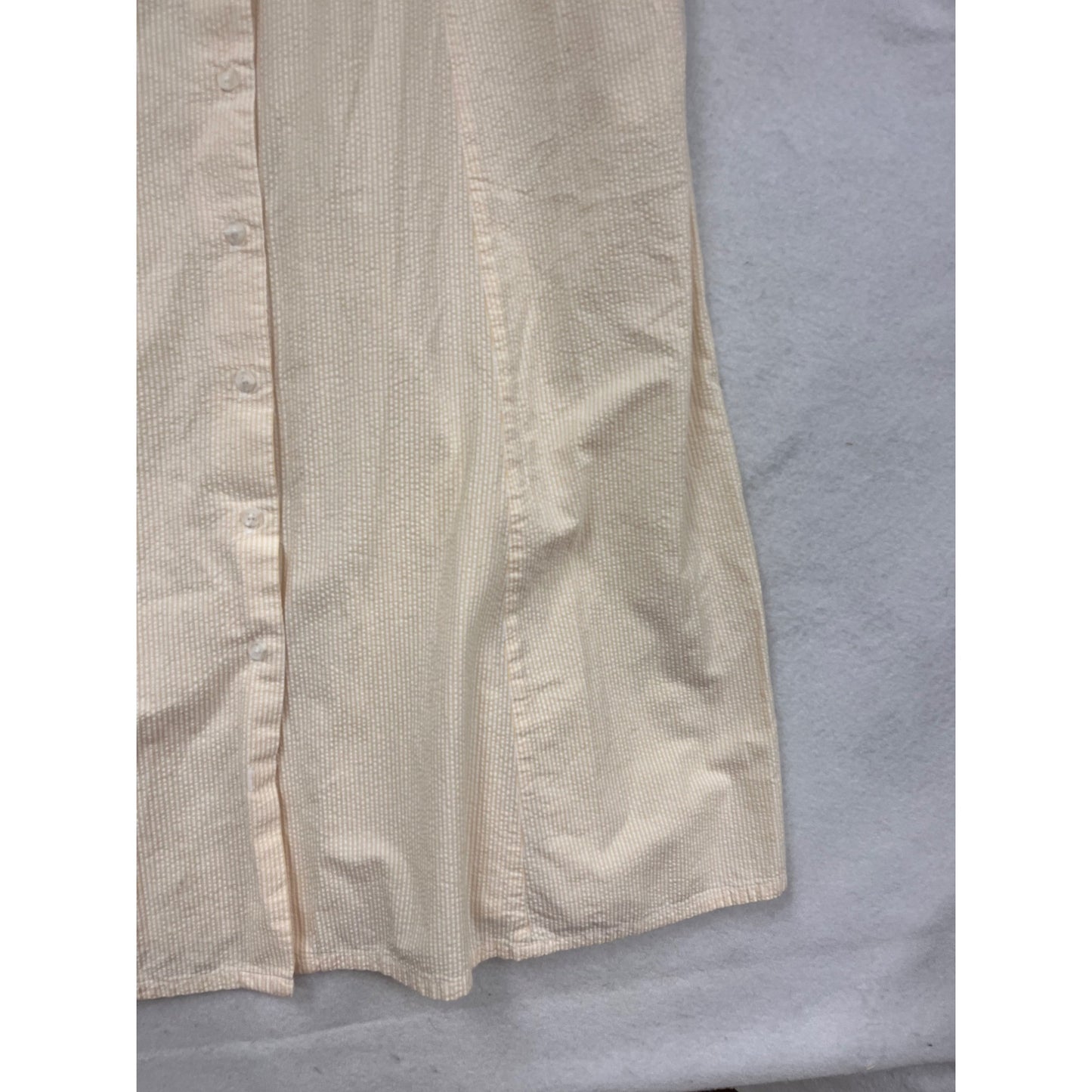 L.L. Bean 14 Button-Front Sleeveless Maxi Dress #171A