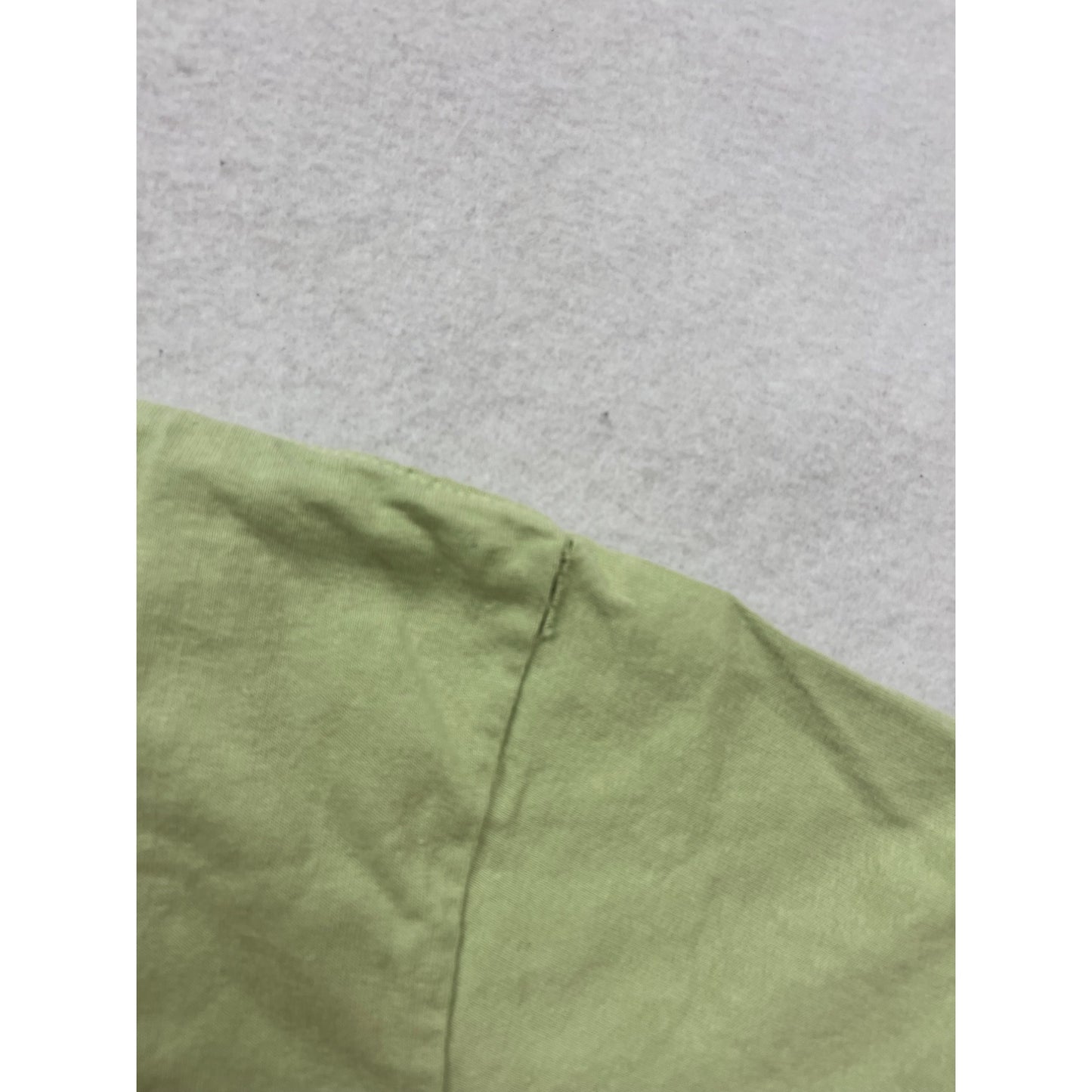 Green Fish Face Graphic T-Shirt 100% Cotton Size L #116A