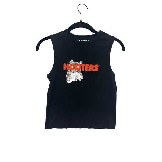 Hooters Womens Small Black Sleeveless Tank Top #8416