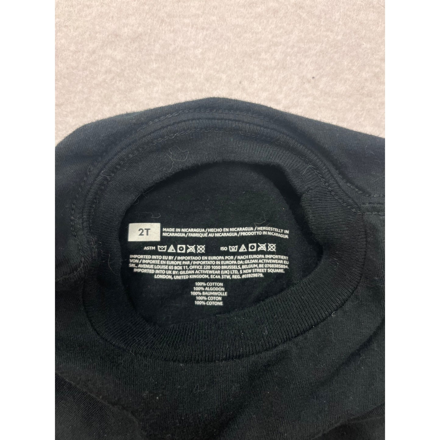 Yellowstone National Park Kids 2T Black Short Sleeve Graphic Tee #8005