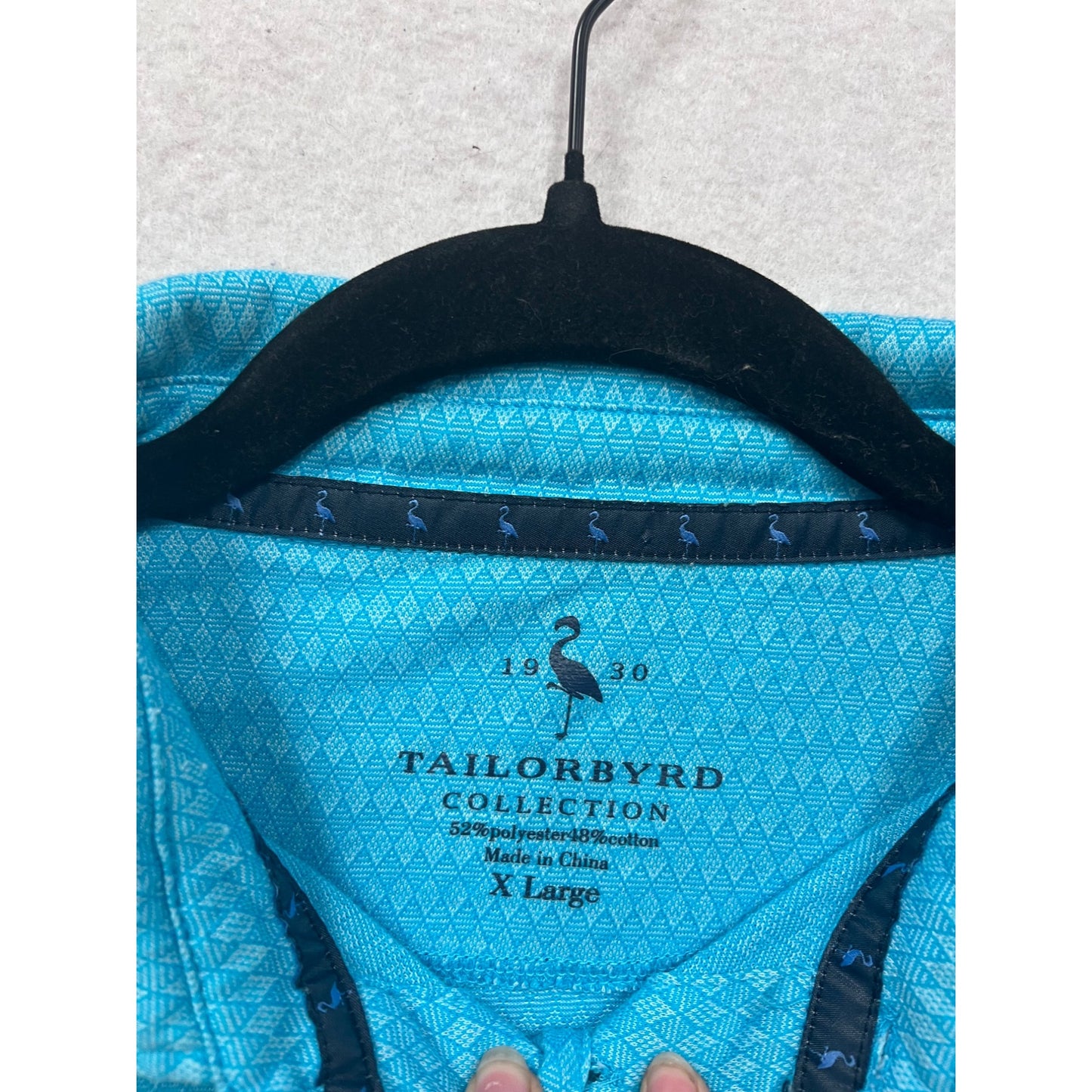 Tailorbyrd X Large Blue Polo Shirt Tailorbyrd Collection #591A