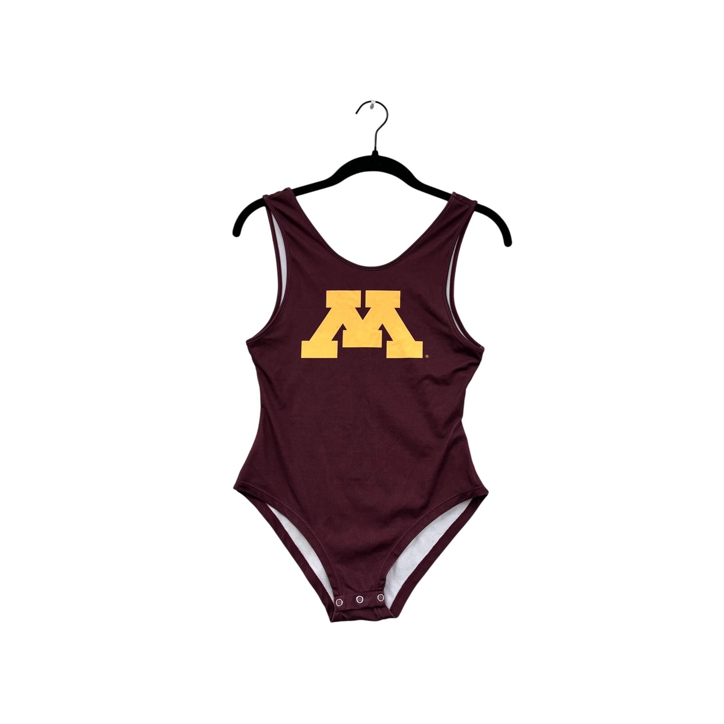University Of Minnesota Maroon Bodysuit With Snap Closure By Zoozatz #8768