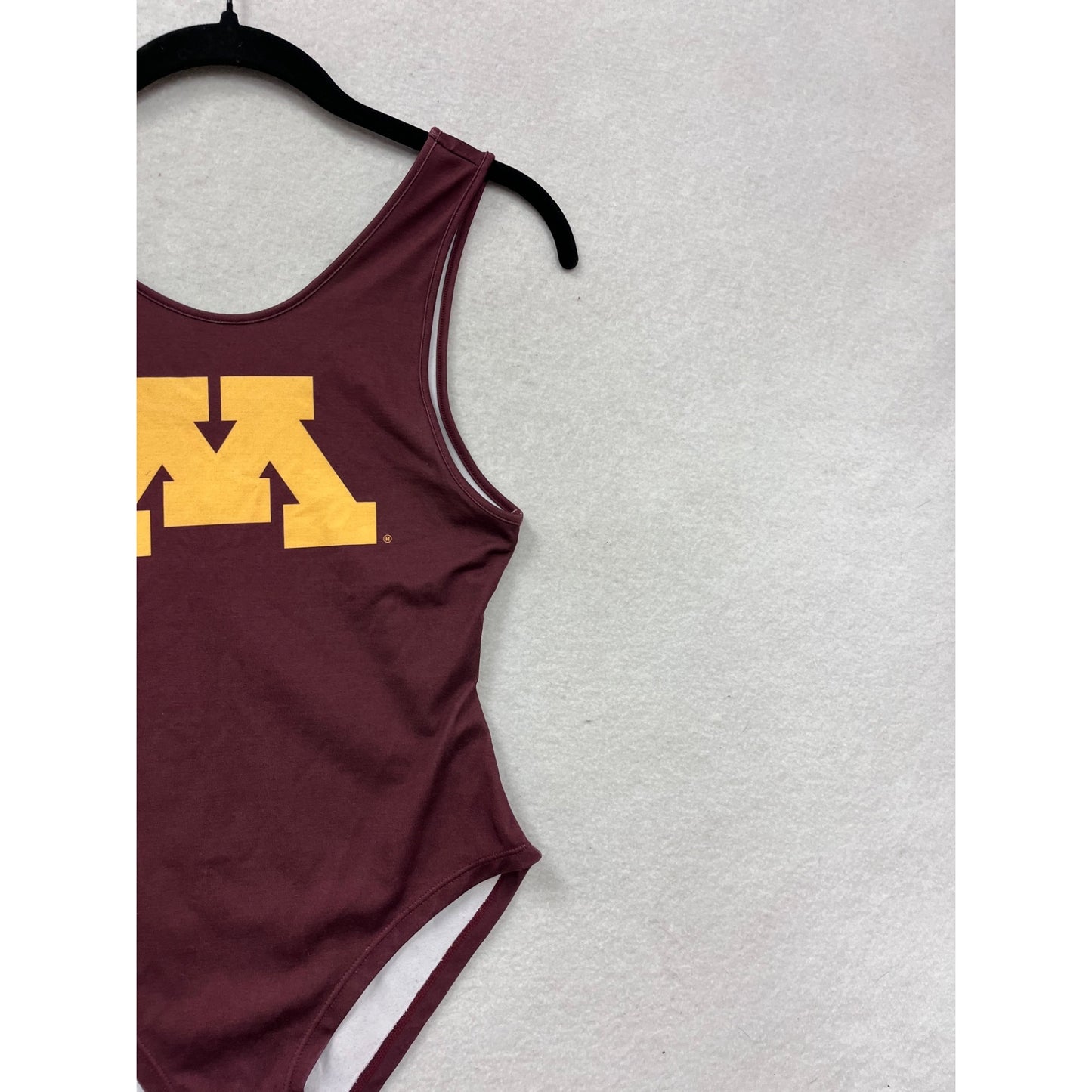 University Of Minnesota Maroon Bodysuit With Snap Closure By Zoozatz #8768