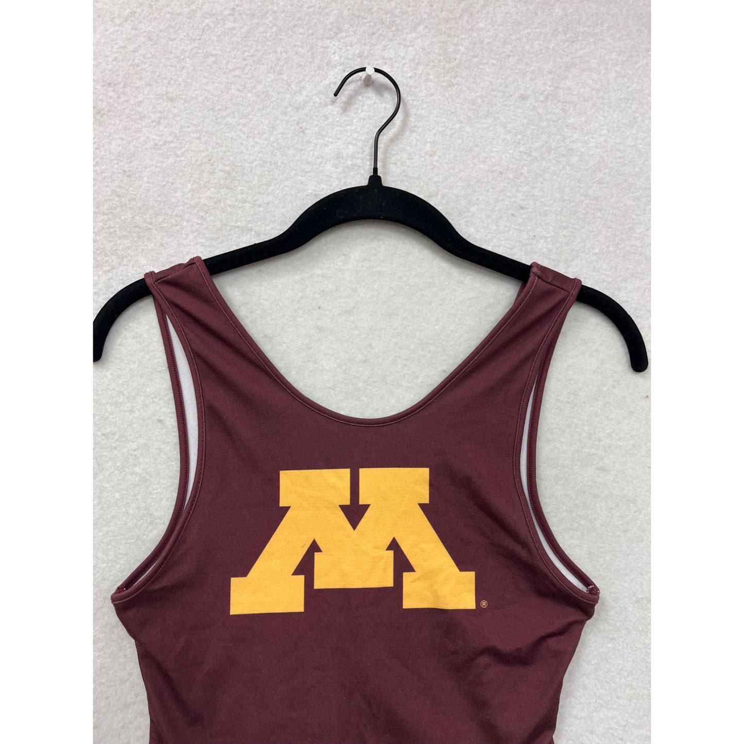 University Of Minnesota Maroon Bodysuit With Snap Closure By Zoozatz #8768
