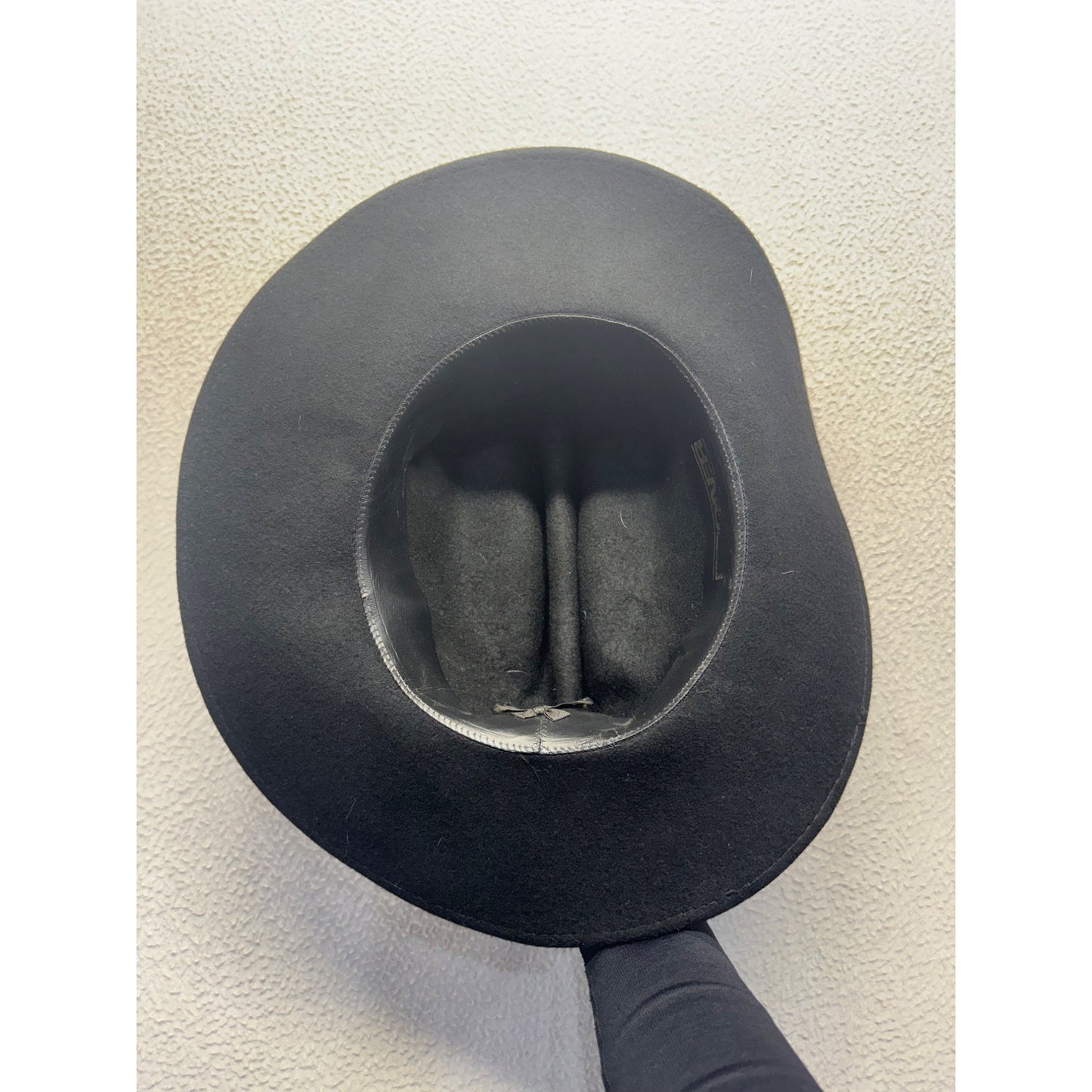 Black Wide Brim Western-Style Cowboy Hat With Braided Band #9212