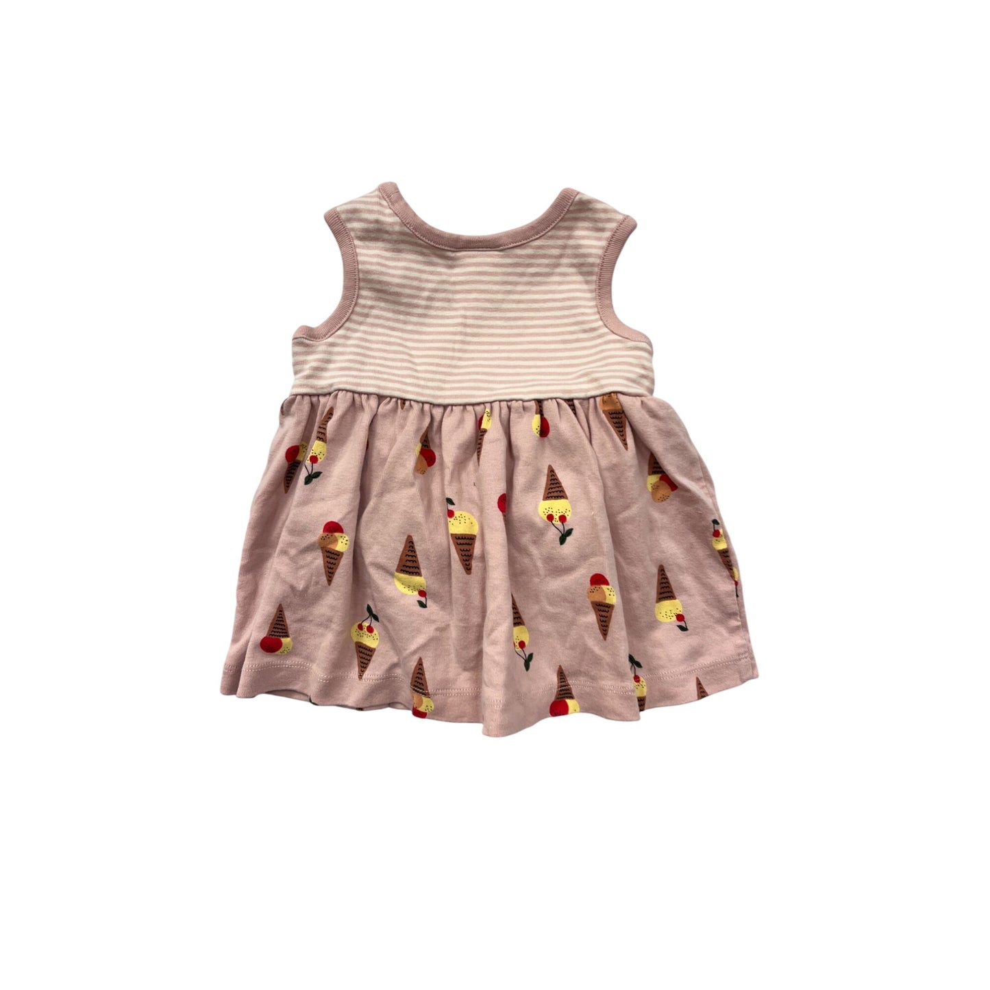 Hanna Andersson Baby 3-6M Pink Ice Cream Print Dress #6940