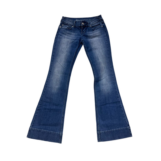 Blue Asphalt Flare Jeans Size 5 Medium Wash #8790