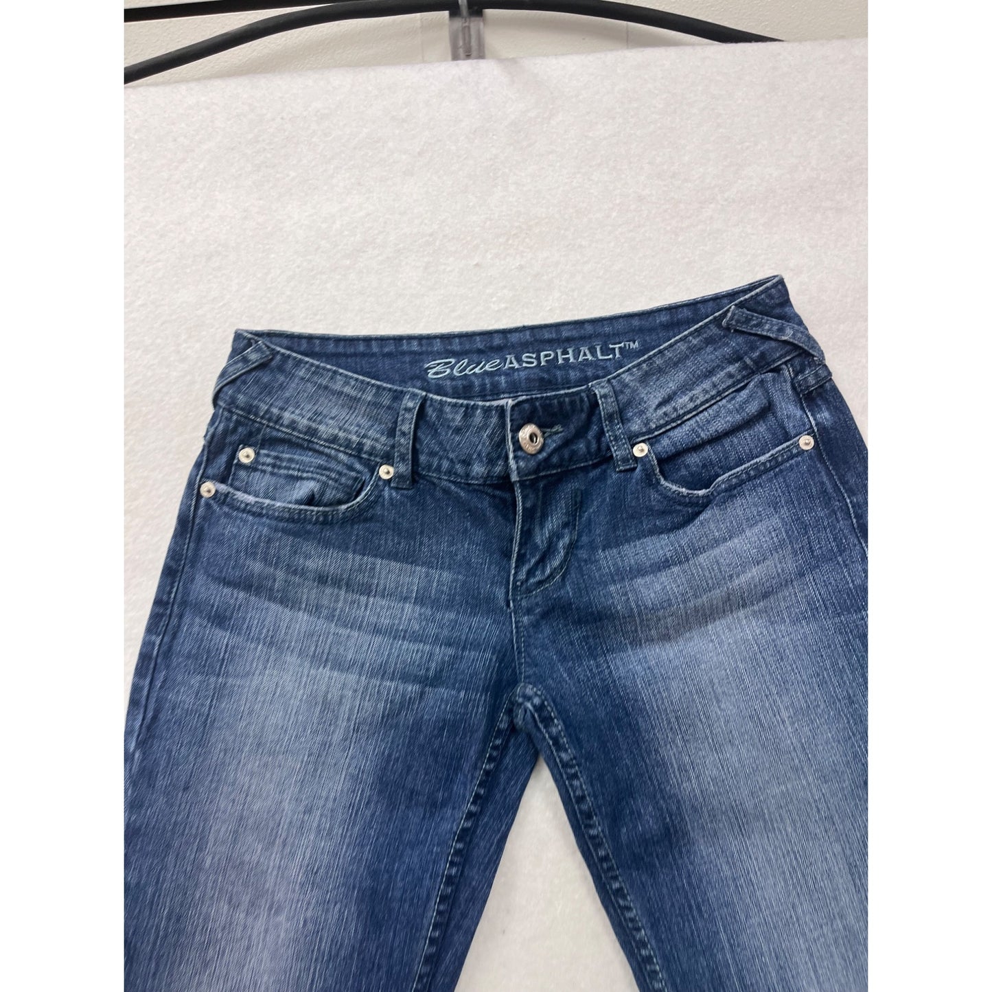 Blue Asphalt Flare Jeans Size 5 Medium Wash #8790