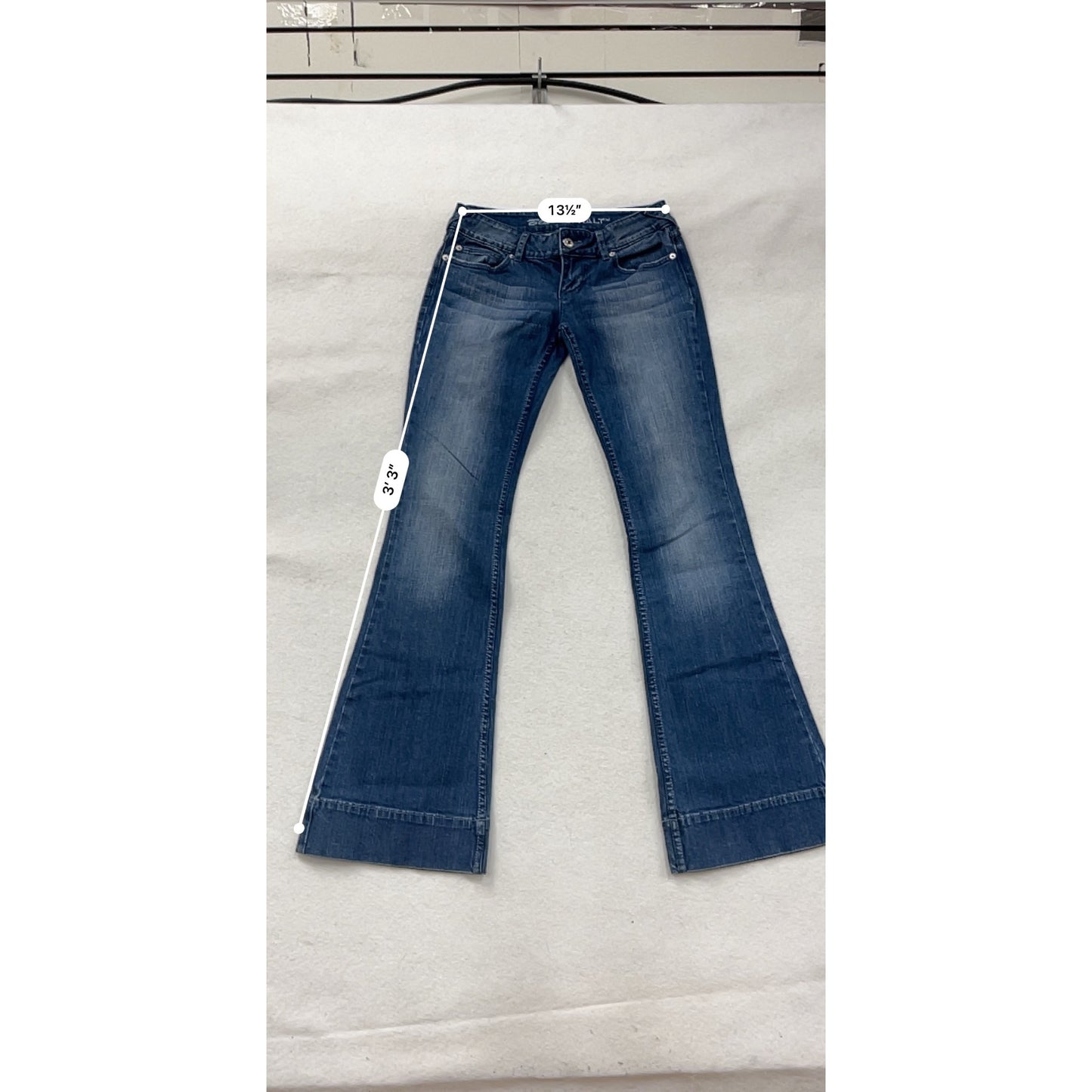 Blue Asphalt Flare Jeans Size 5 Medium Wash #8790