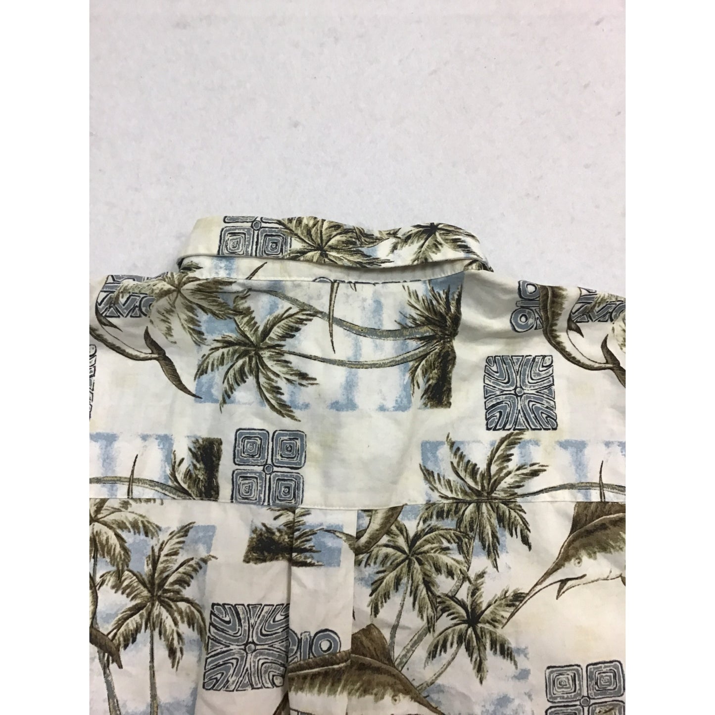 Mens Unique Fish Print ButtonUp