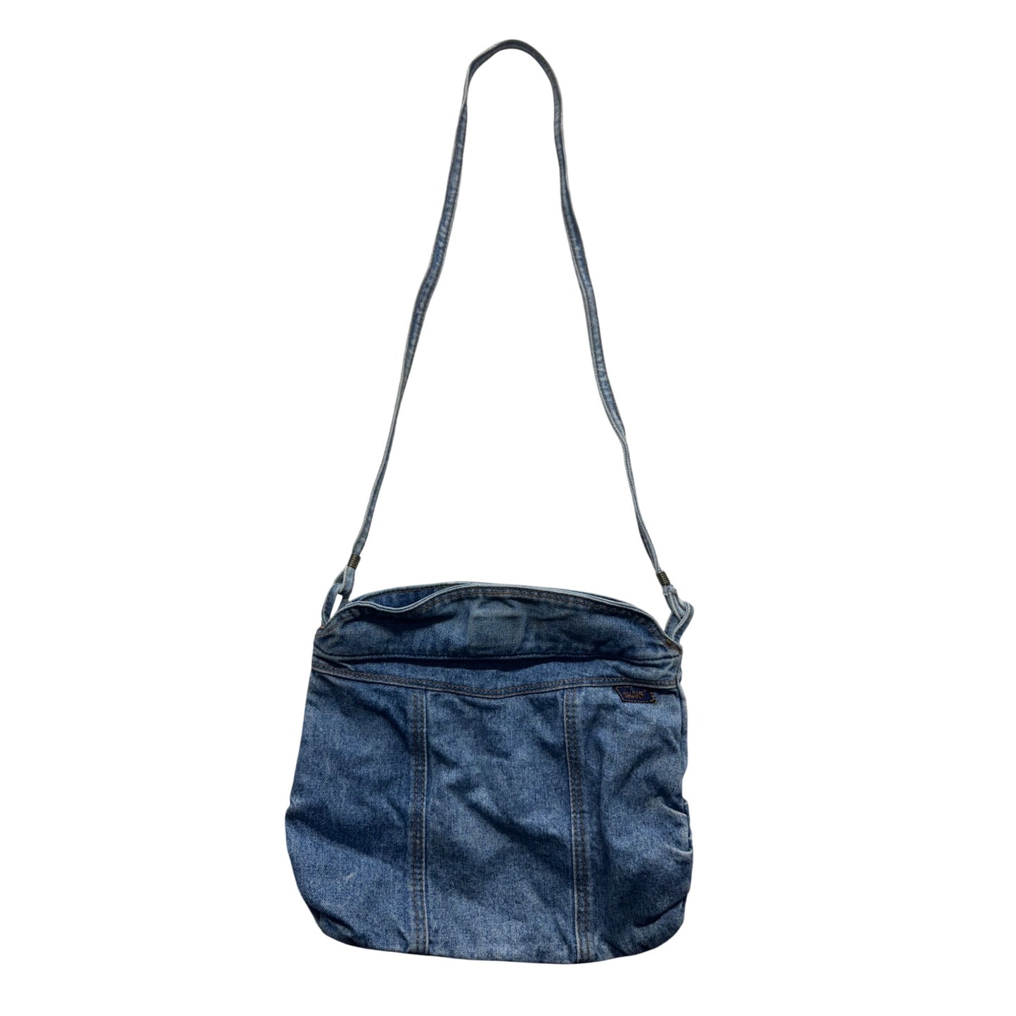 Shane Denim Crossbody Bag With Adjustable Strap & Zipper Closure #9906