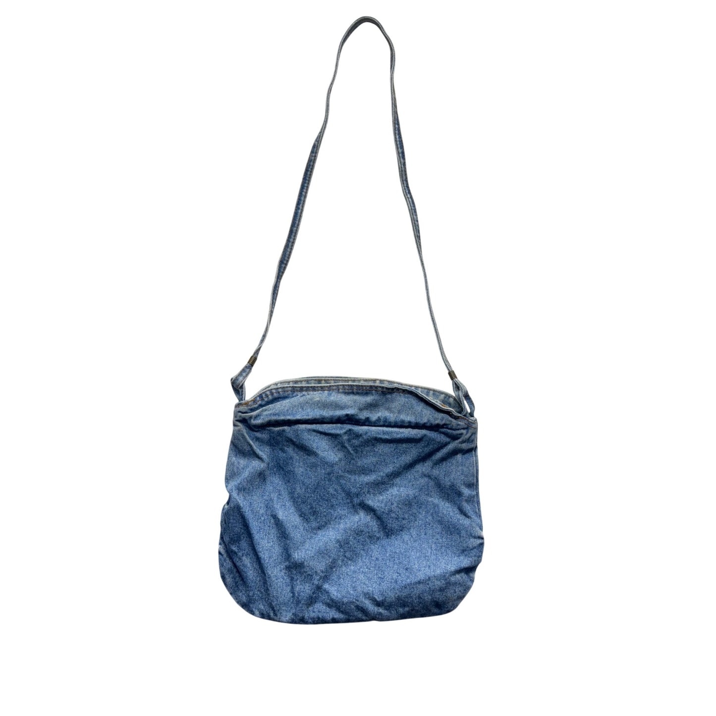 Shane Denim Crossbody Bag With Adjustable Strap & Zipper Closure #9906